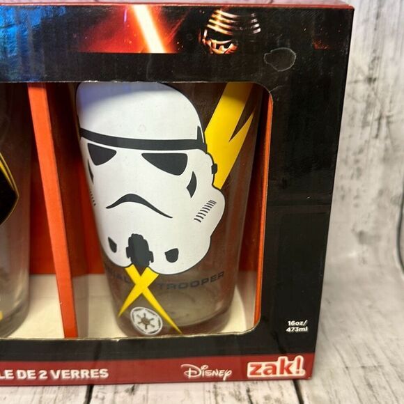 Star Wars Drinking Glasses Imperial Trooper First Order Rule Galaxy Galactic - Picture 3 of 6